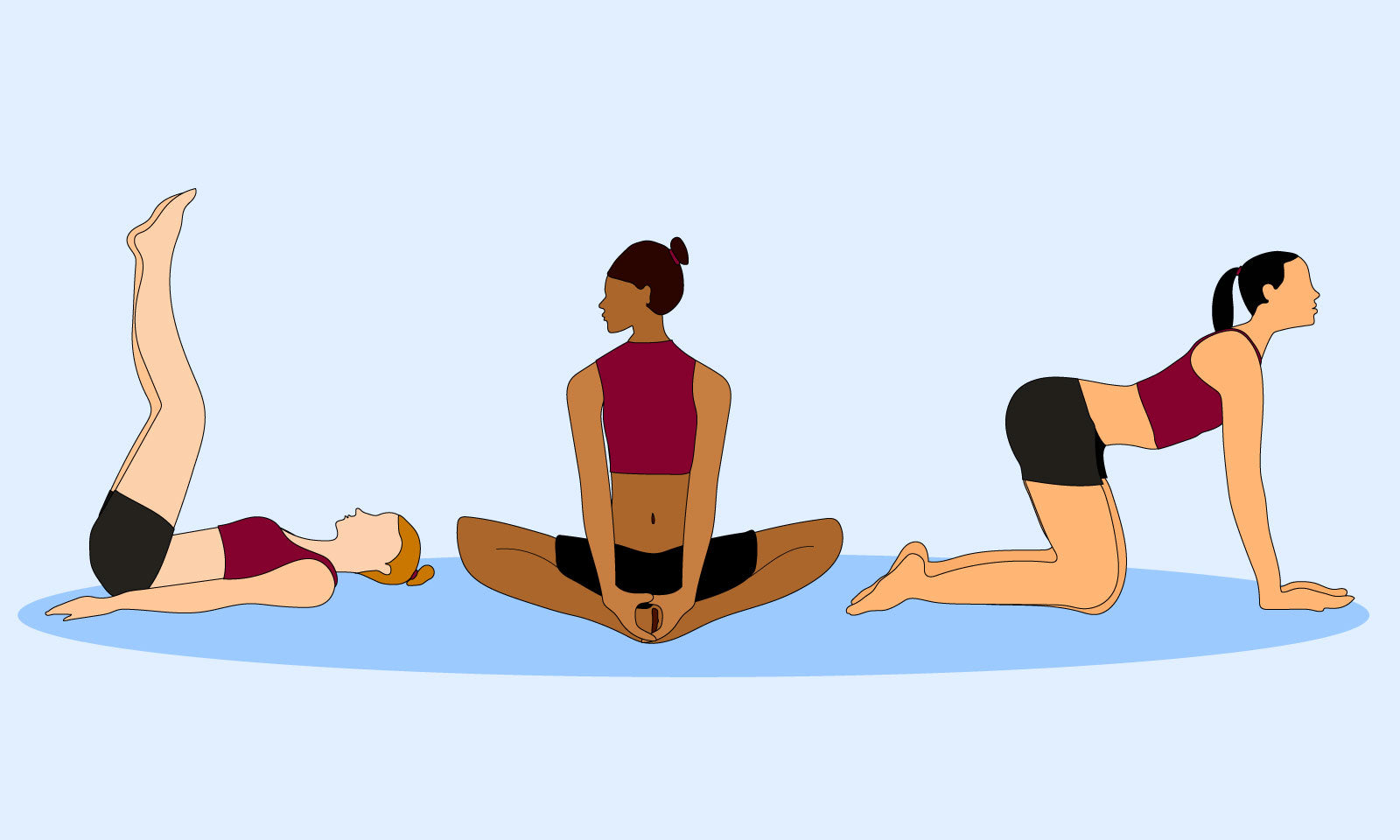 10 Yoga and Relaxation Positions to Help Period Cramps