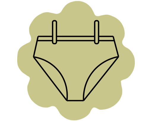 icon of period underwear drying